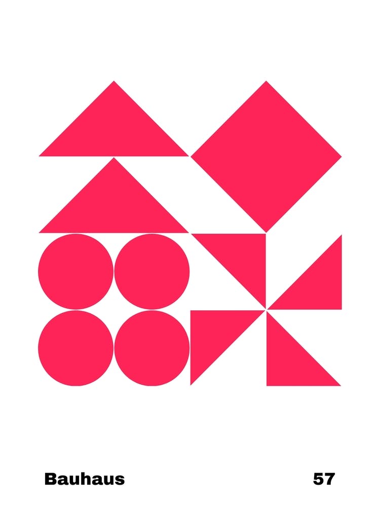 Geometric Bauhaus Poster 57