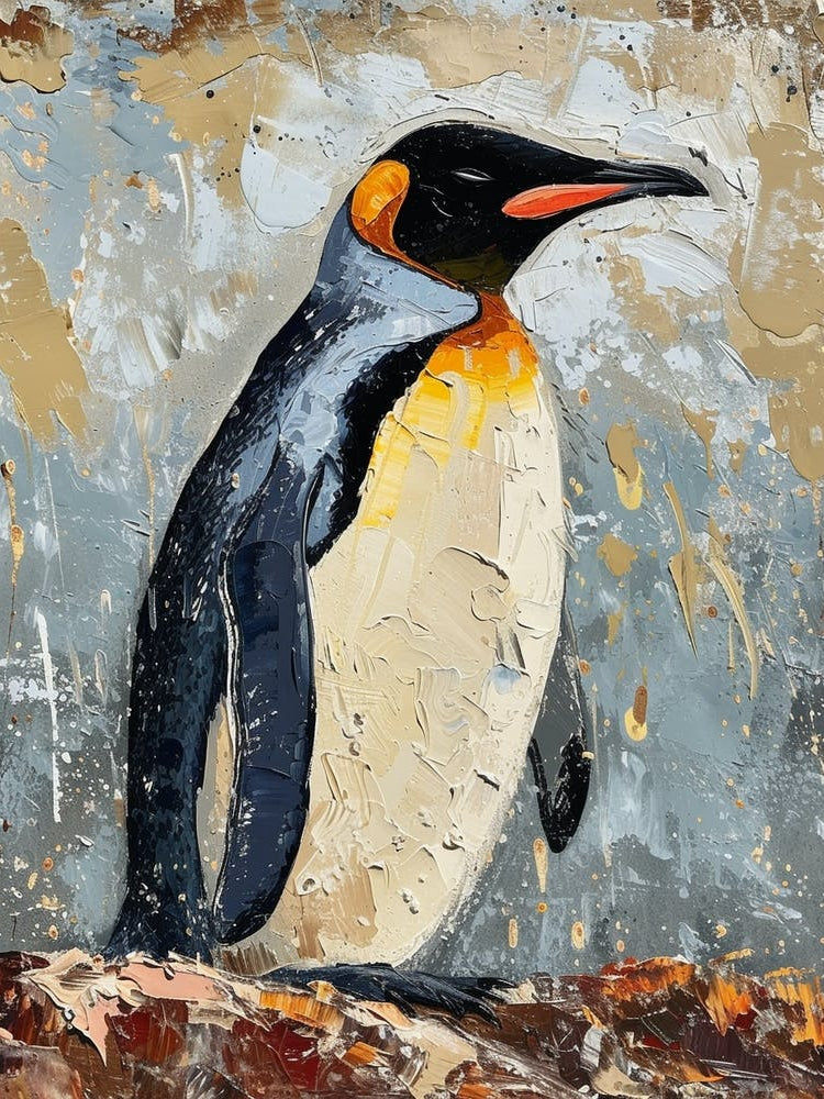King Penguin Livingston Island Colour Block Painting 3