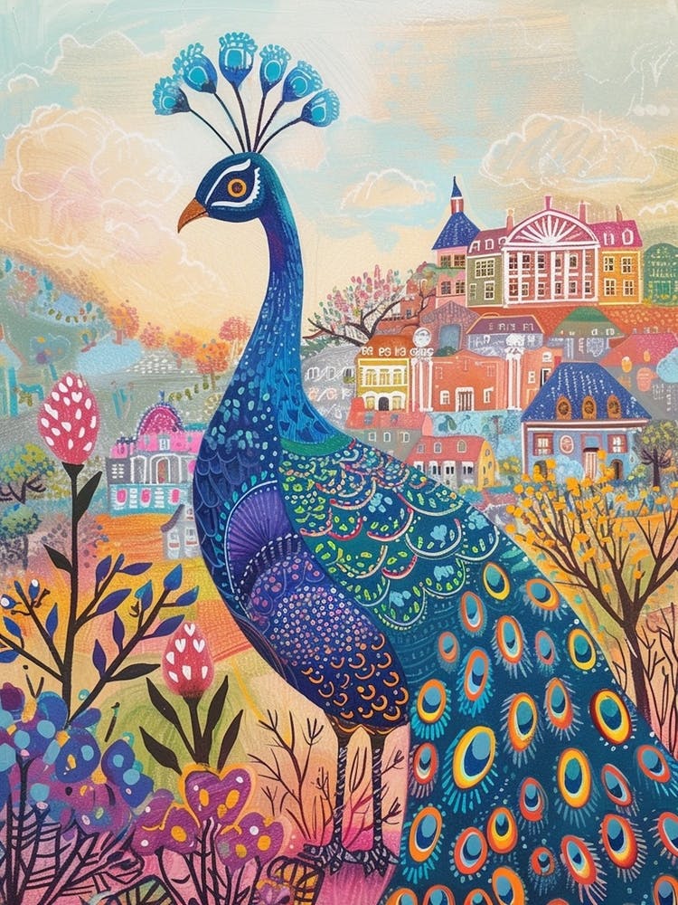 Peacock In The Palace Gardens 4