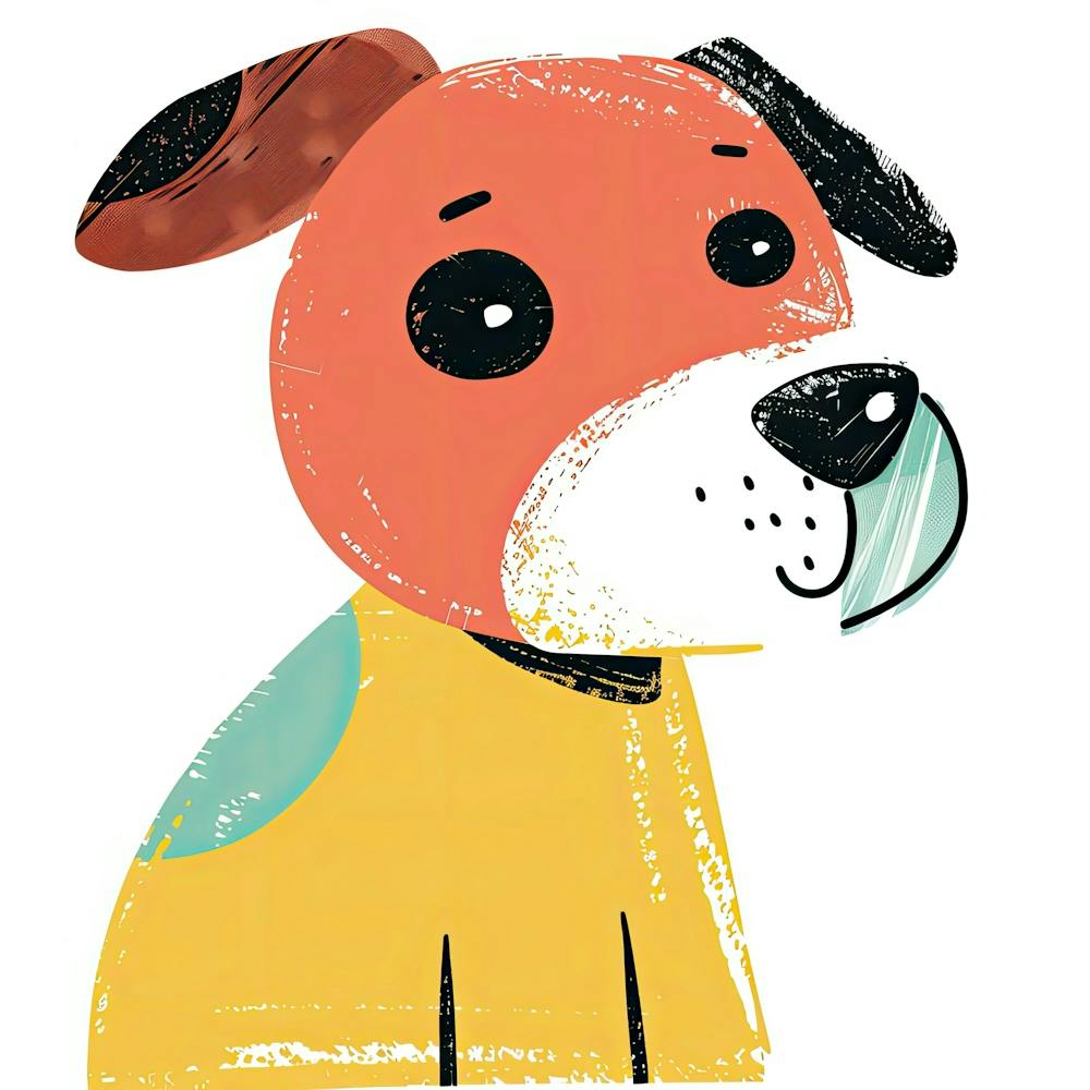 Charming Illustration Dog 4