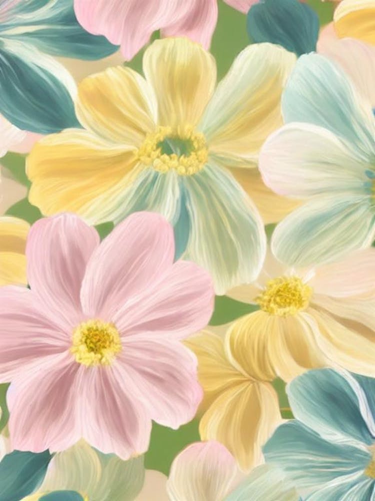 Anemone Pastell Floral 3 Blume