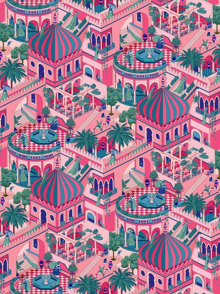 Proud As A Peacock Pink