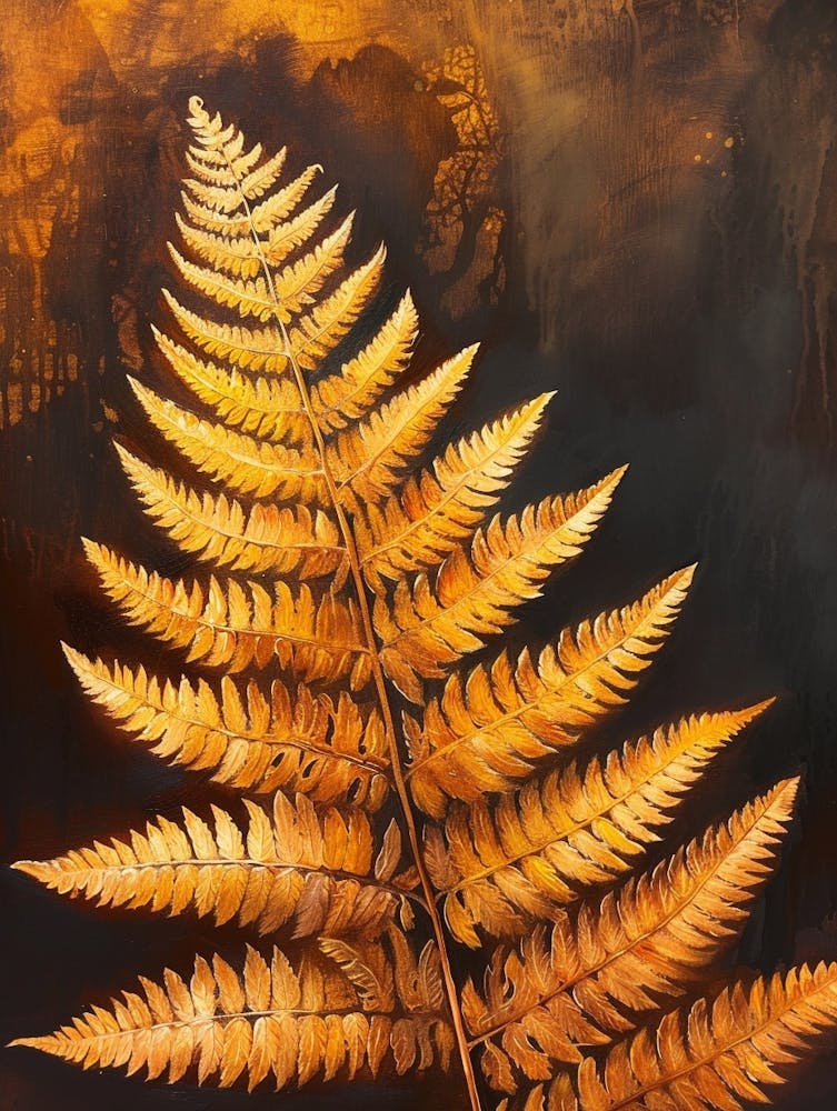Cinnamon Fern Painting 2