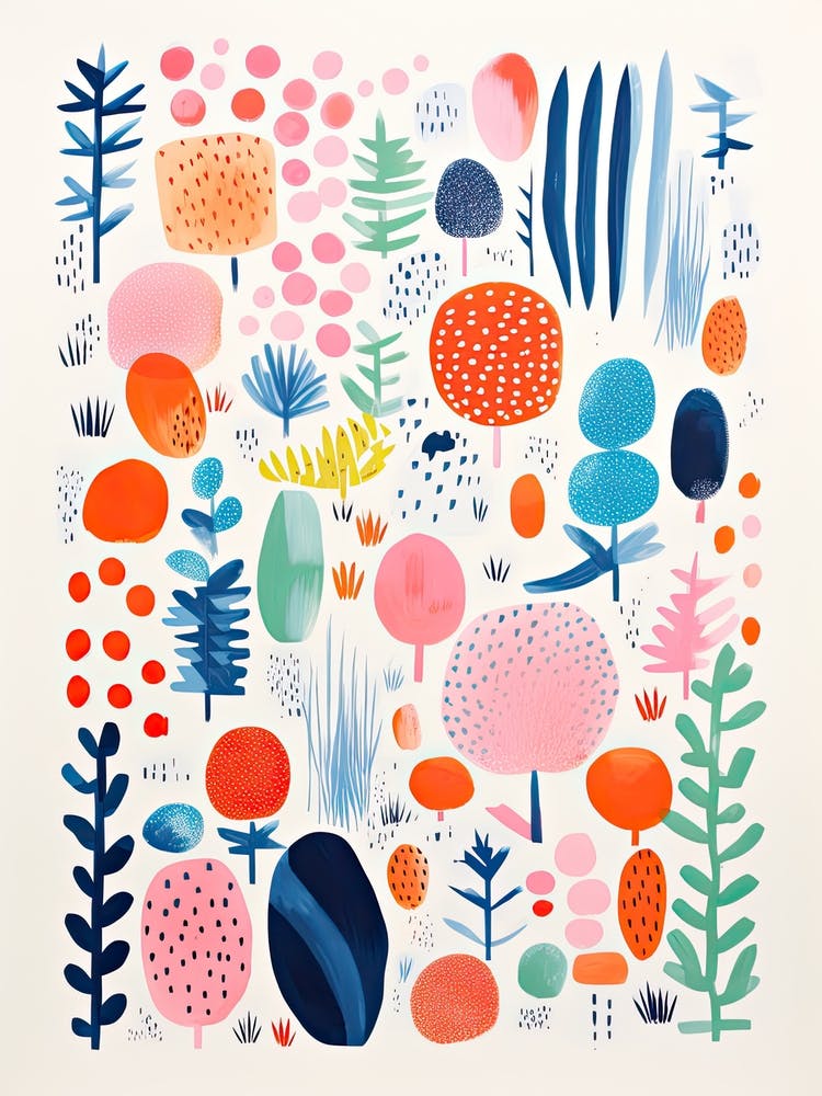 New York Botanical Gardens Abstract Riso Style 3