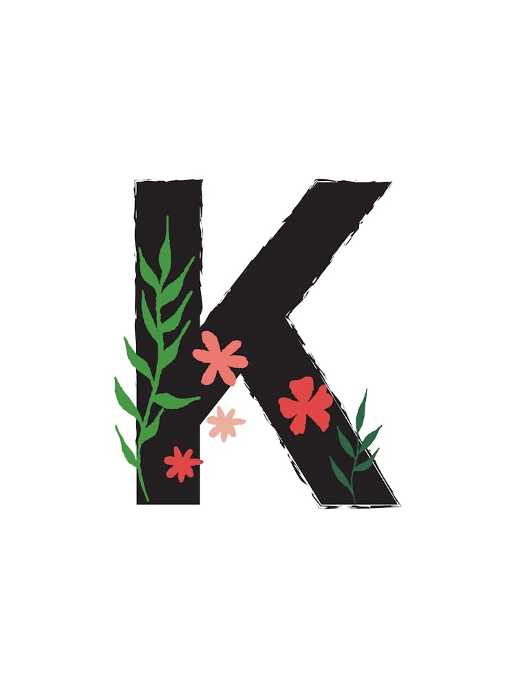 Bedroom Decor White Floral Letters Grey 11