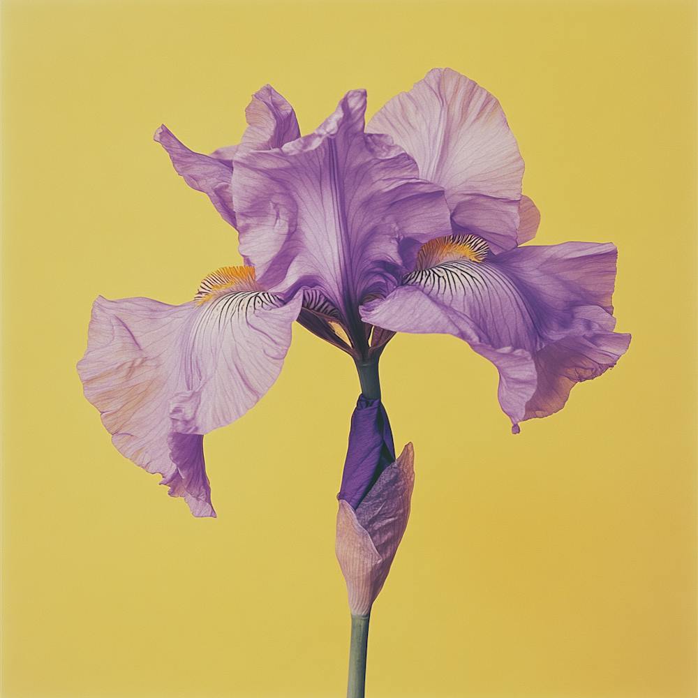 Purple Iris Flower