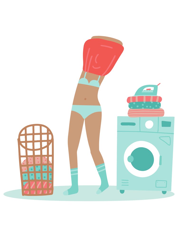 Art print, wallart, laundry basket..209