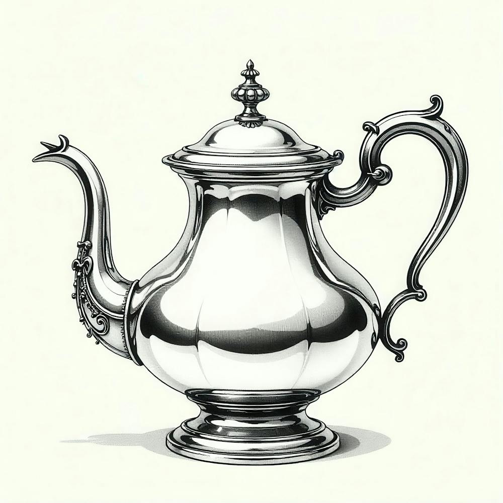 Silver Teapot 1