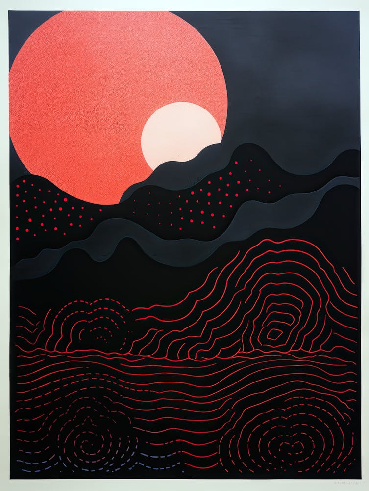 Fractured Dunes Abstract Geometric Flow