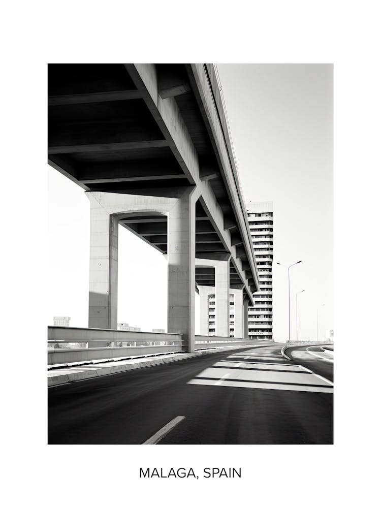 Poster Of Marseille, France, Photography In Black And White 3