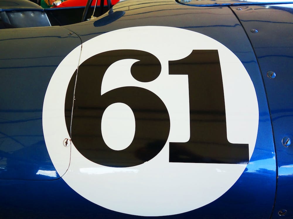 Big Racing Number 61