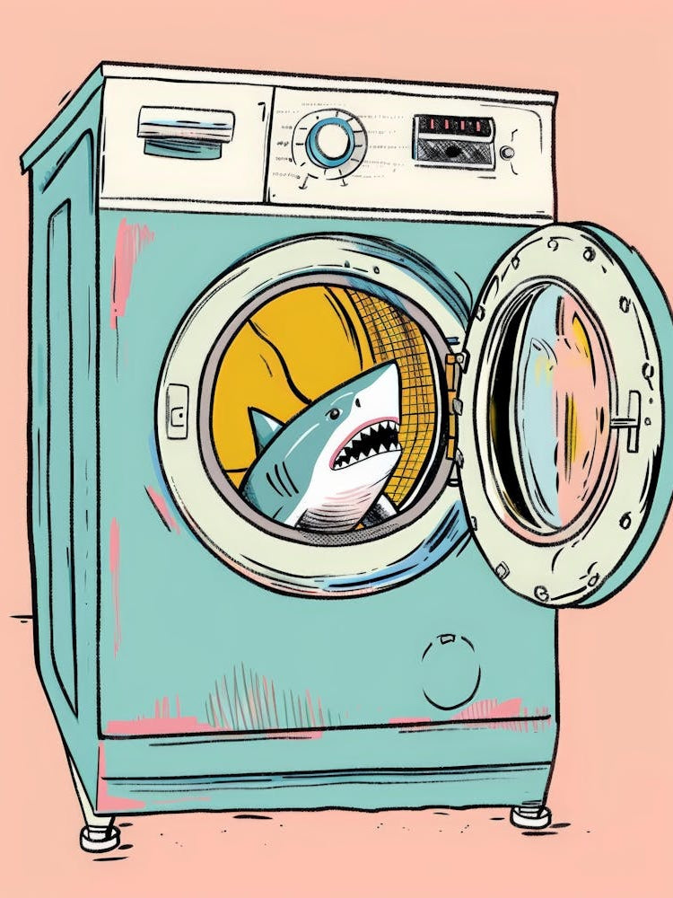 Shark In Washing Machine 1
