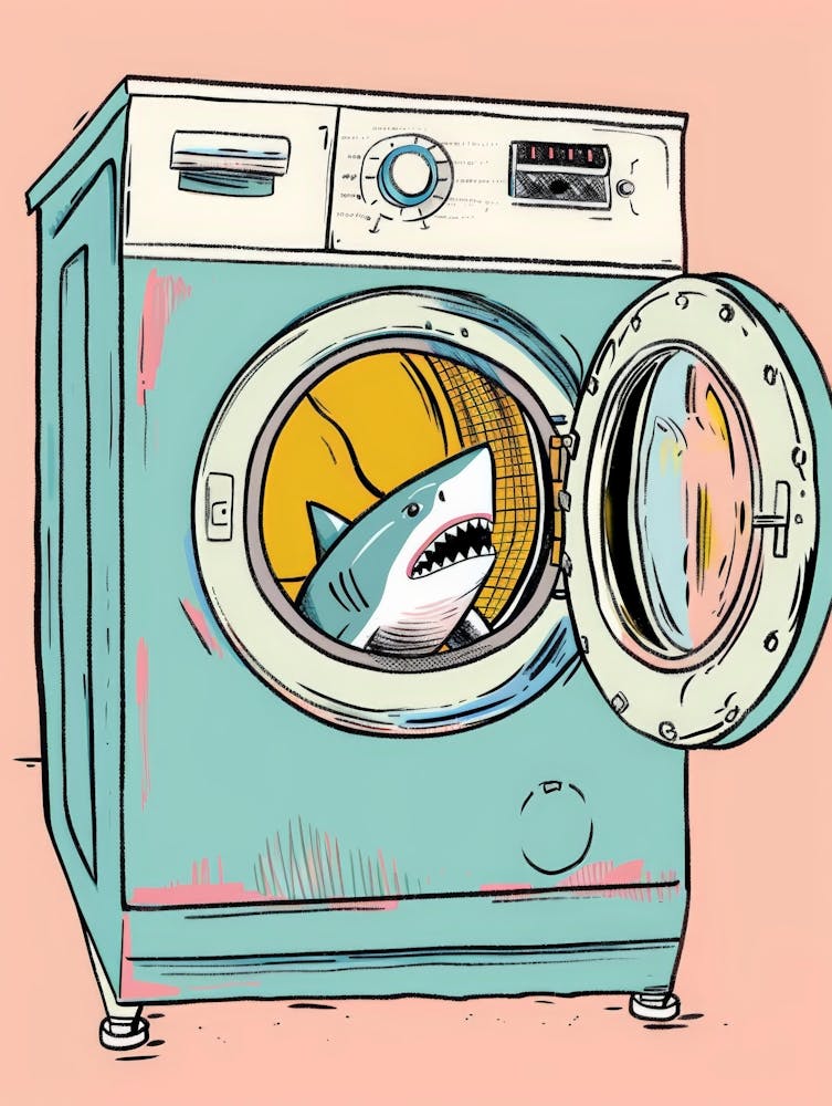 Shark In Washing Machine 1