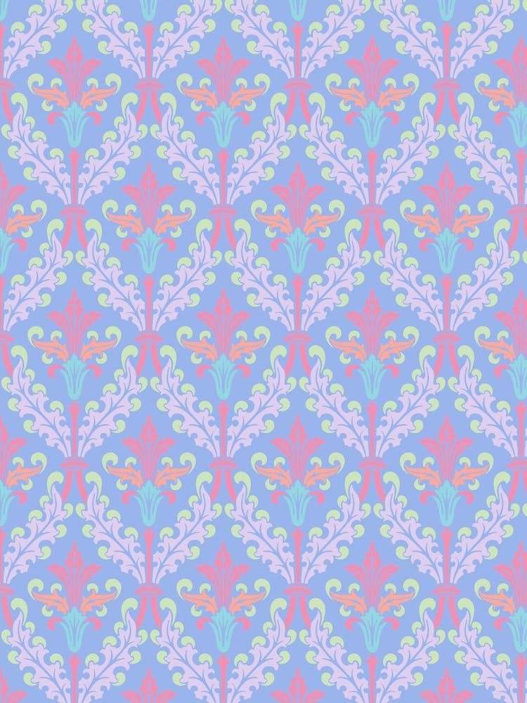 Enhanced Vintage Late Medieval Brocade Pattern Coquette Dreamy Flourish