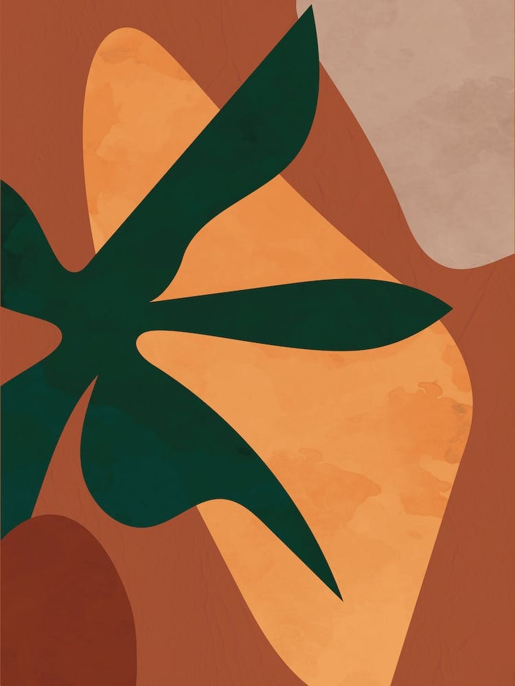 Abstract Bohemian Plant