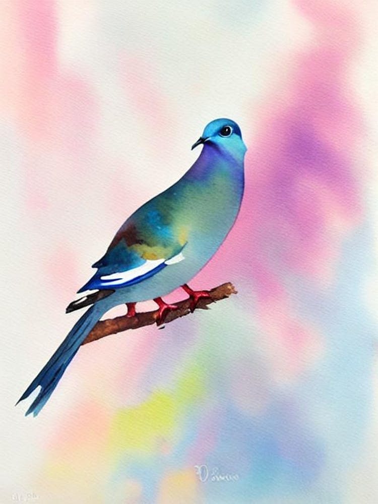 Dove Watercolour Bird
