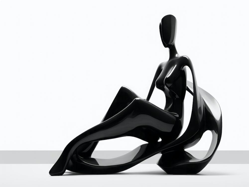 Black Woman Sitting On A Chair