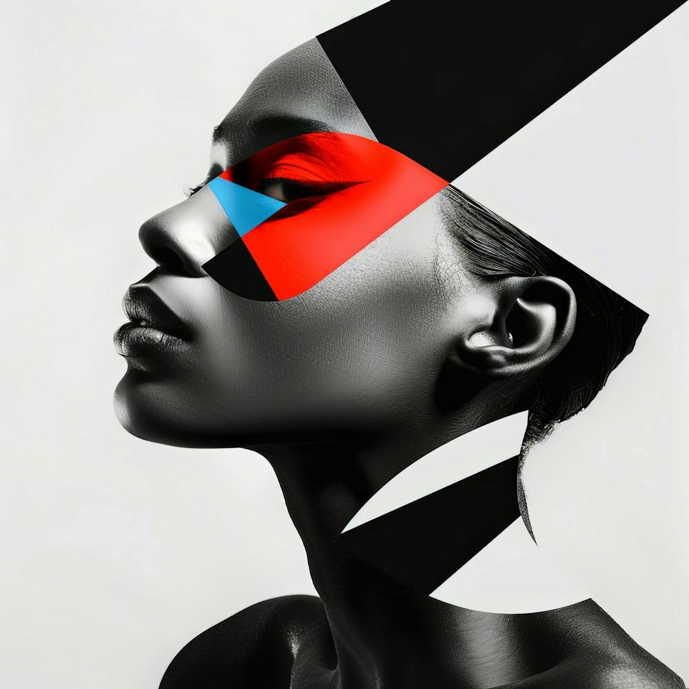 Abstract Painting Of A Black Woman