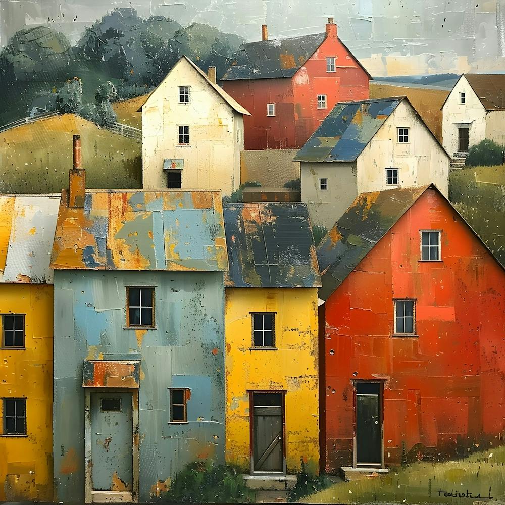 Houses On The Hill, Abstract Expressionism, Minimalism, and Neo-Dada