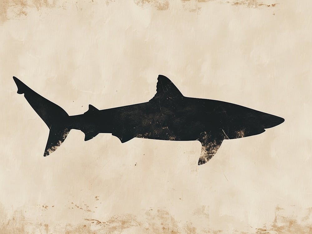 Isistius Genus Shark Silhouette 3