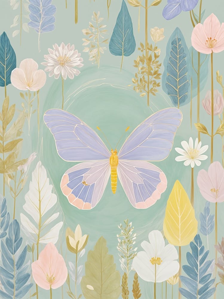 Wild Pastel Butterfly