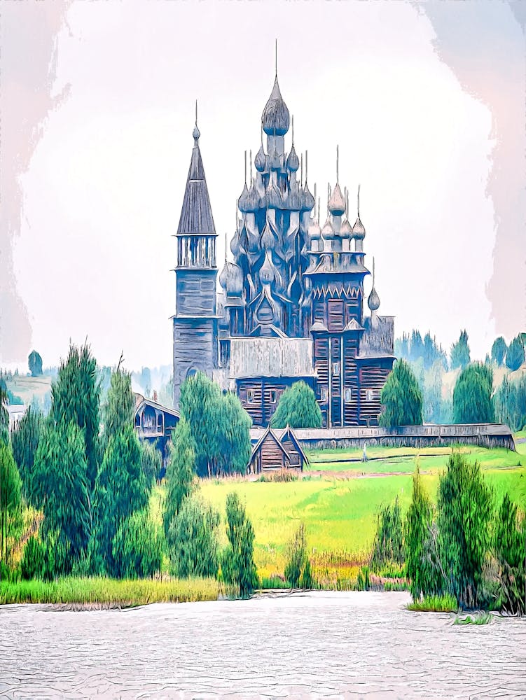 Kishi Pogost On Kizhi Island