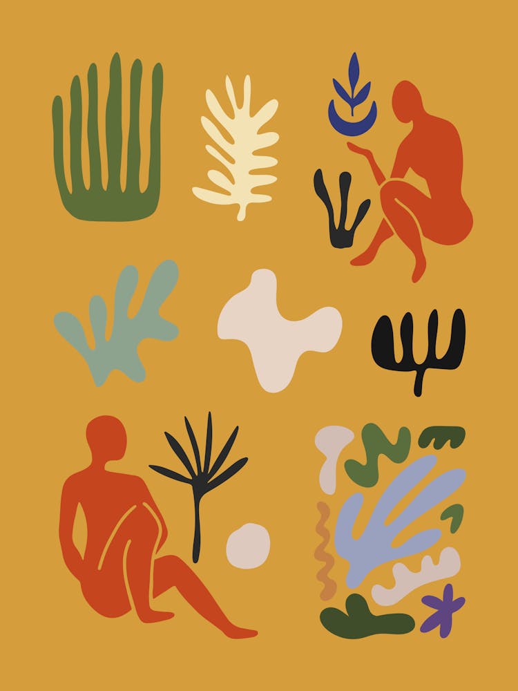 Henri Matisse Inspired Cutout Collage 2