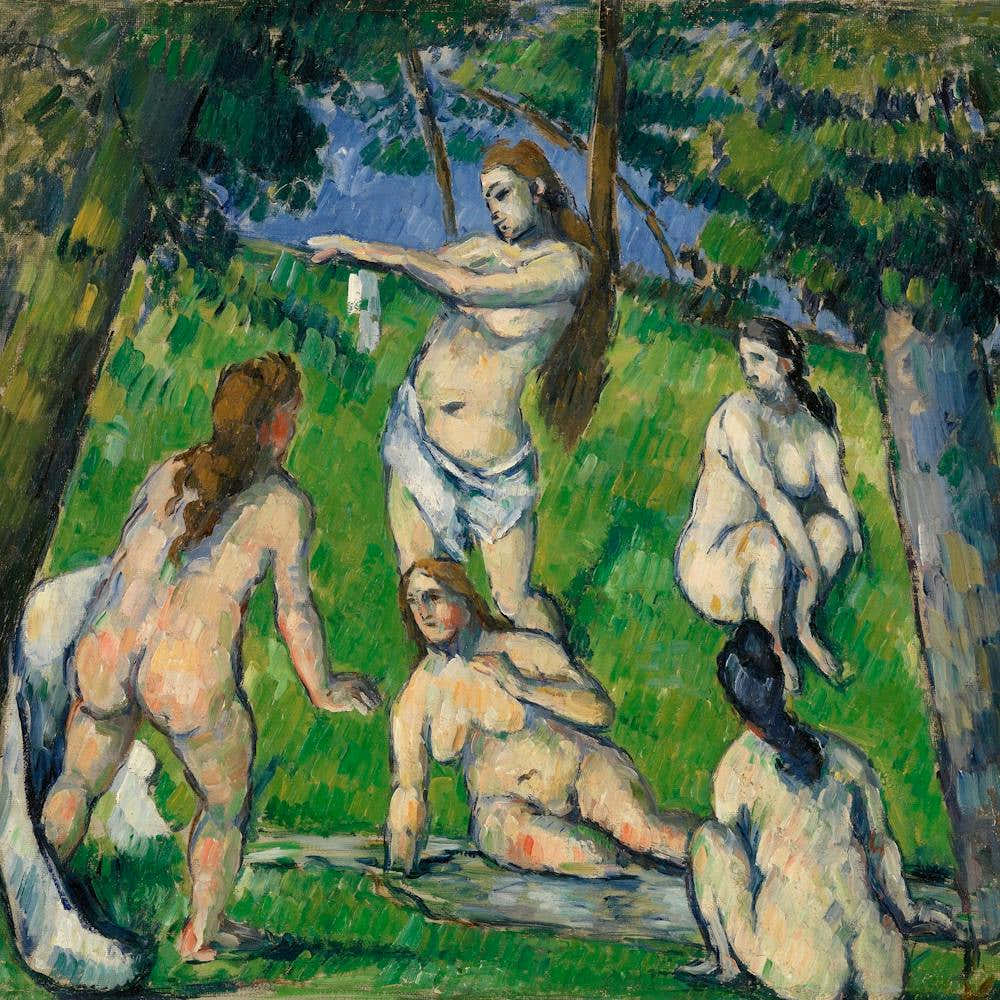 Paul Cezanne Five Bathers (Cinq Baigneuses) 1877 1878