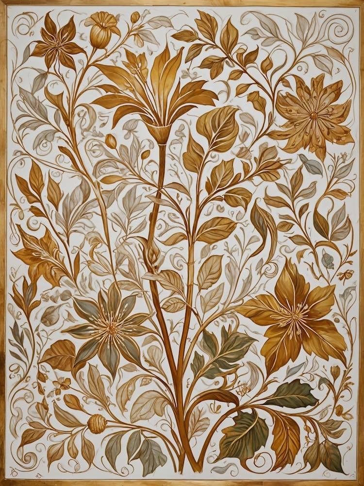 William Morris Inspired Floral Pattern no1