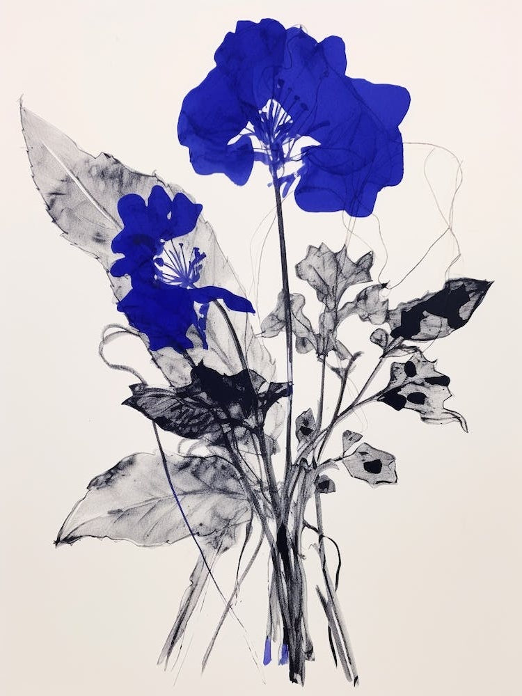 Blue Botanical Lilac 3