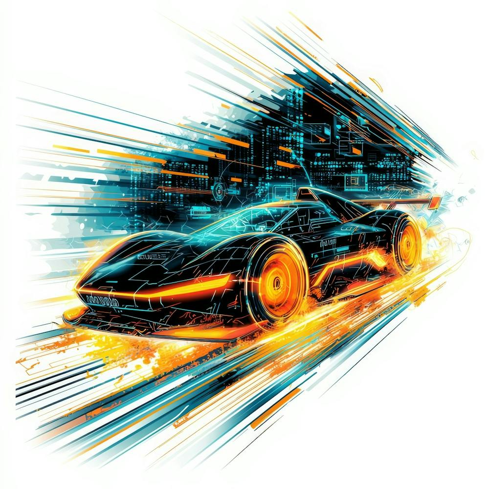 Need For Speed.Generated AI. Wall