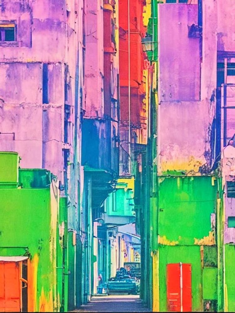 Port Of Haiphong Vietnam Retro Risograph Print 1 harbour