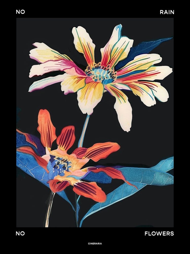 No Rain No Flowers Poster Cineraria 3
