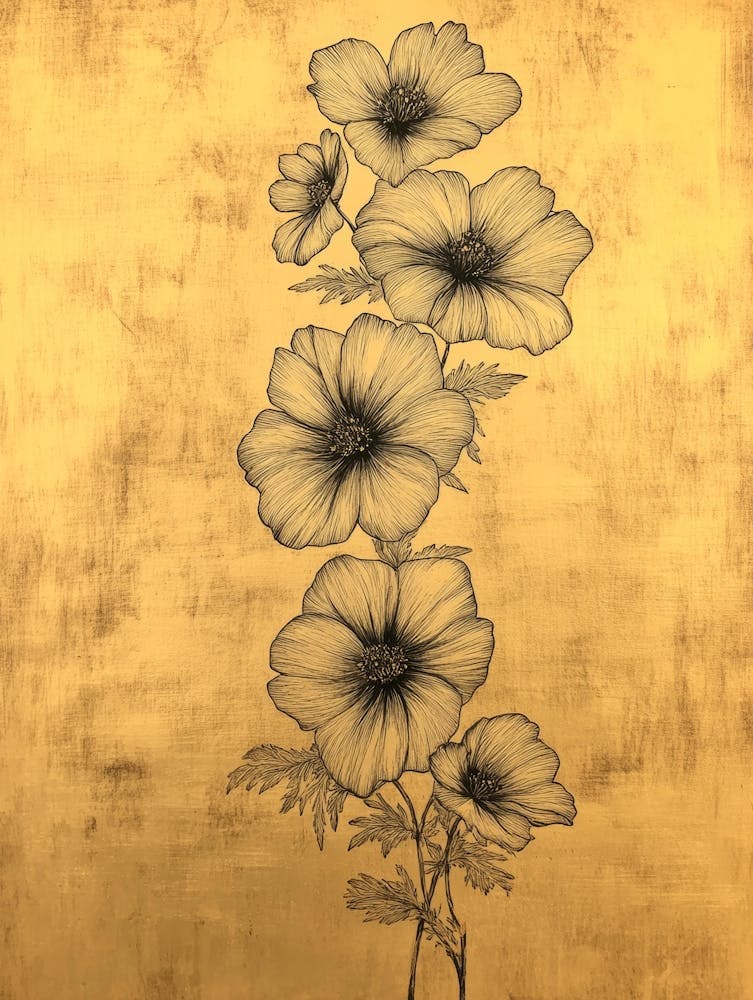 'Golden Flowers' 1