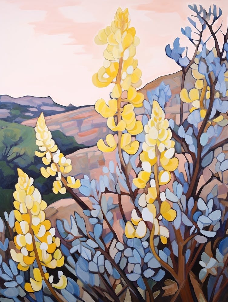 Bluebonnet 3 Flower Painting