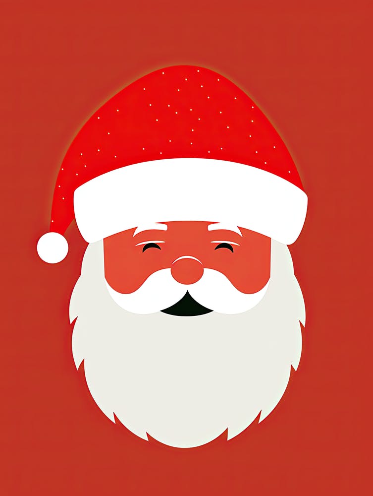 Santa Claus, Christmas print 1