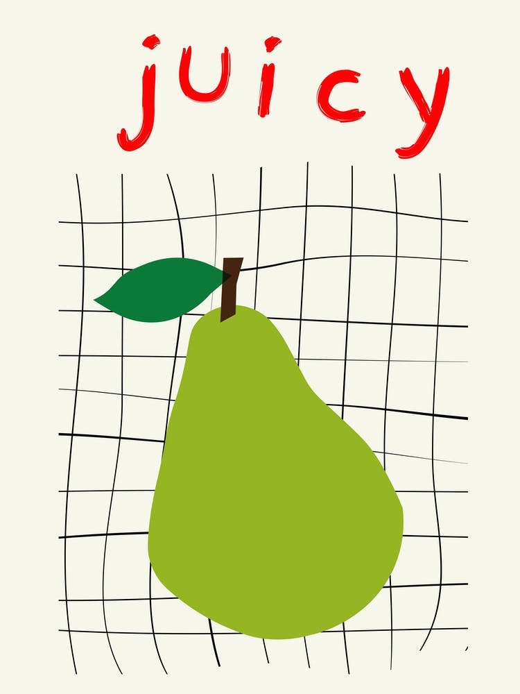 Juicy Pear Poster 