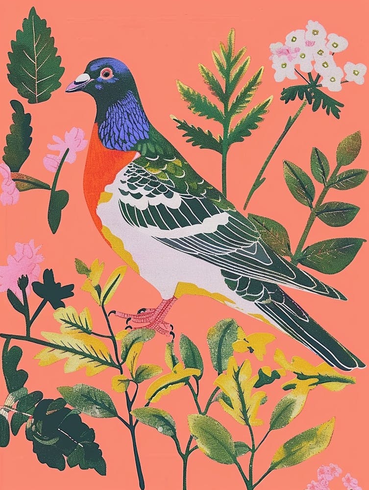 Spring Birds Pigeon 6