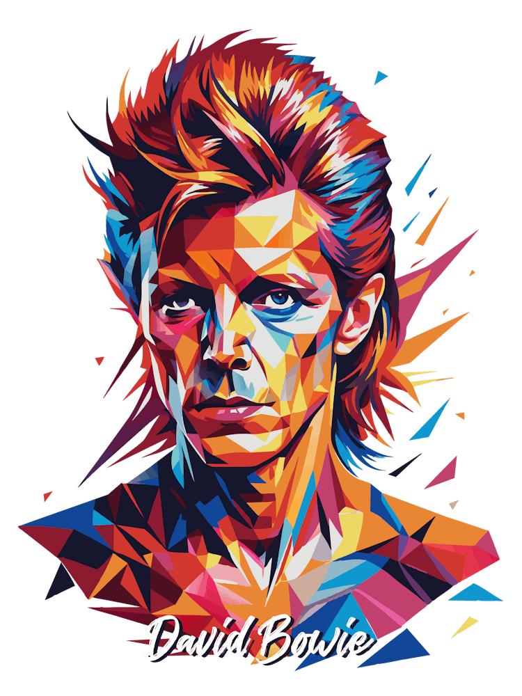 David Bowie 02 Portrait Music WPAP Pop Art