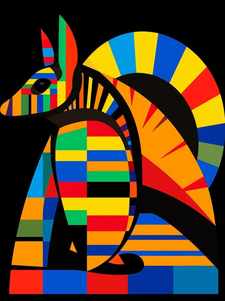 Armadillo Abstract Geometric 4