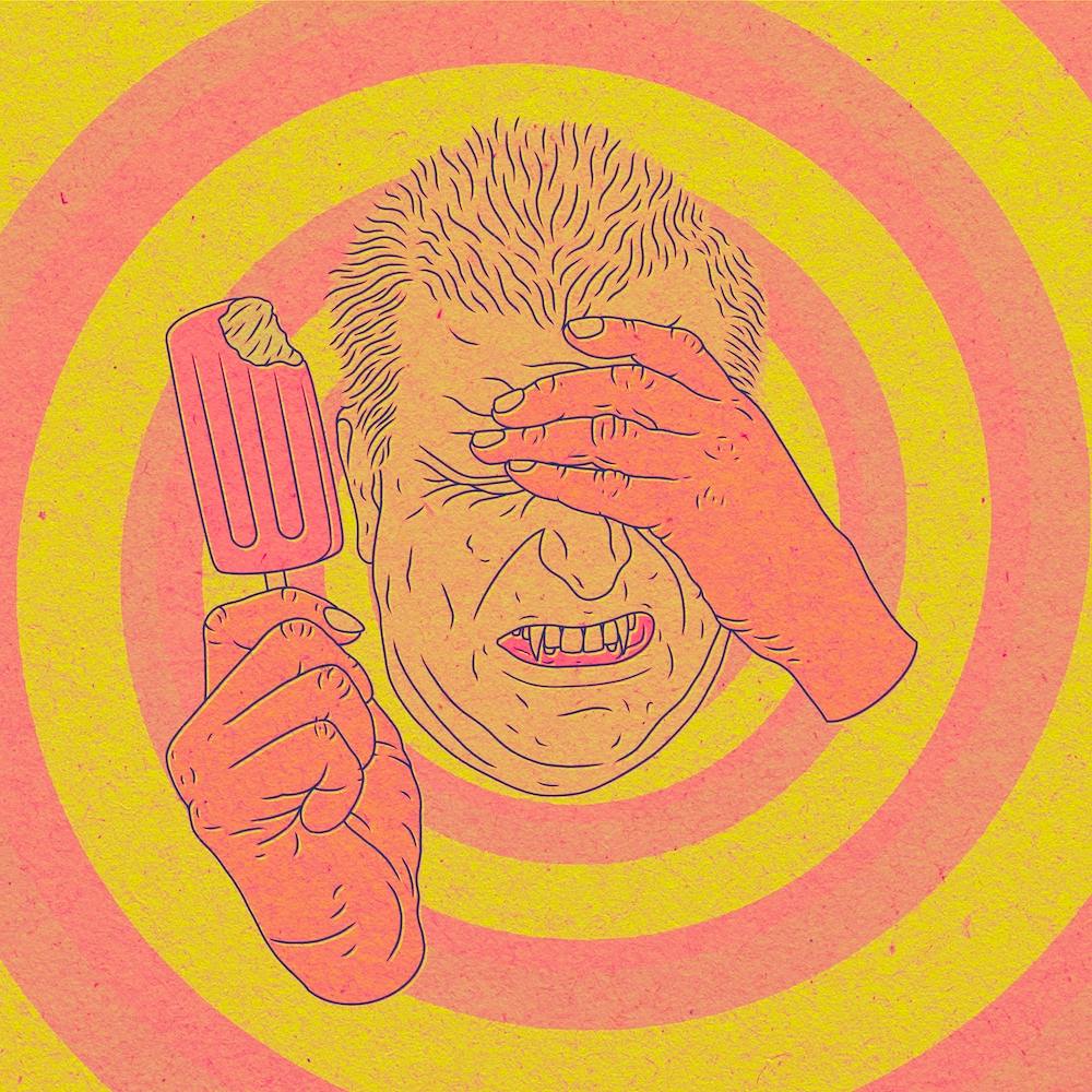 Vampire Brainfreeze, ice lolly, food, illustration, wall art