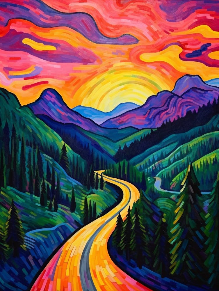 Snoqualmie Pass Retro Pop Art 17