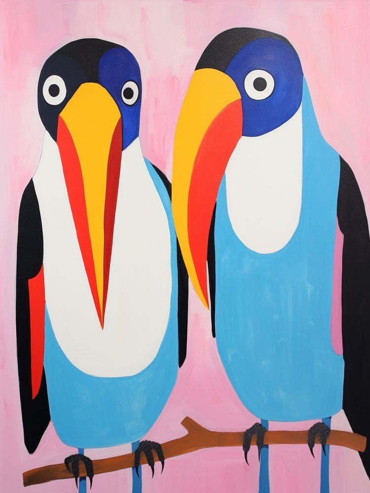 Colourful Kids Animal Art Toucan 2
