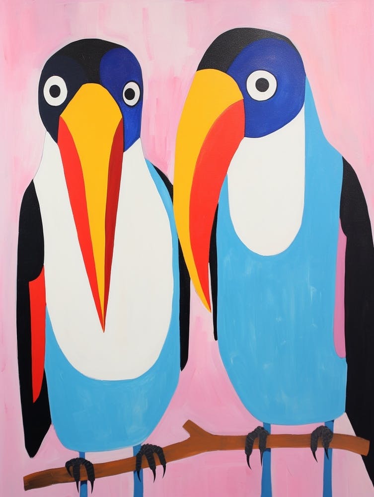 Colourful Kids Animal Art Toucan 2