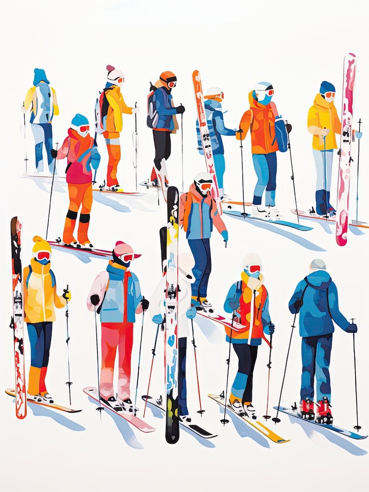 Jackson Hole Mountain Resort Wyoming Usa, Skigebiet Illustration 3