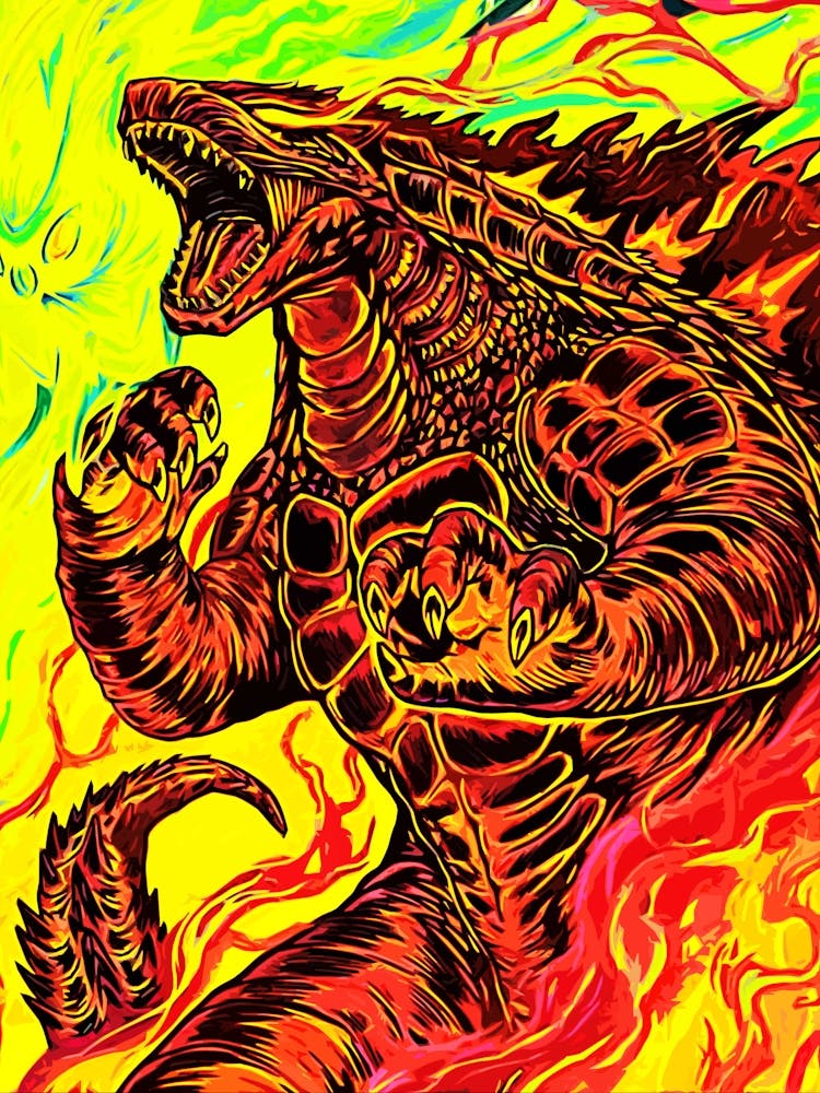 Godzilla In Flames