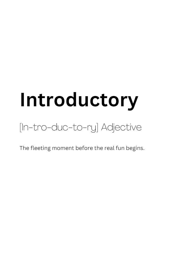 Introductory Definition Meaning