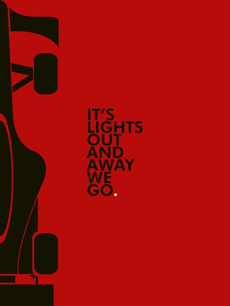 F1 Formula 1 Lights f1 Merch Formula One F1 Poster Ferrari F1 Mercedes F1