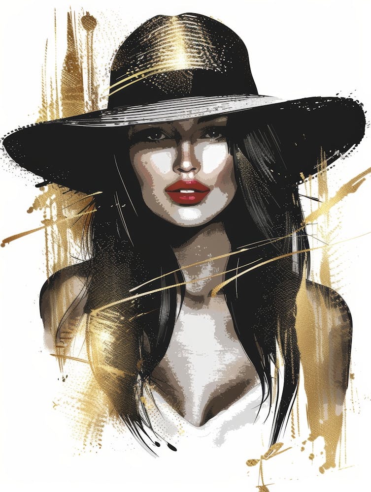 Woman In A Hat 60