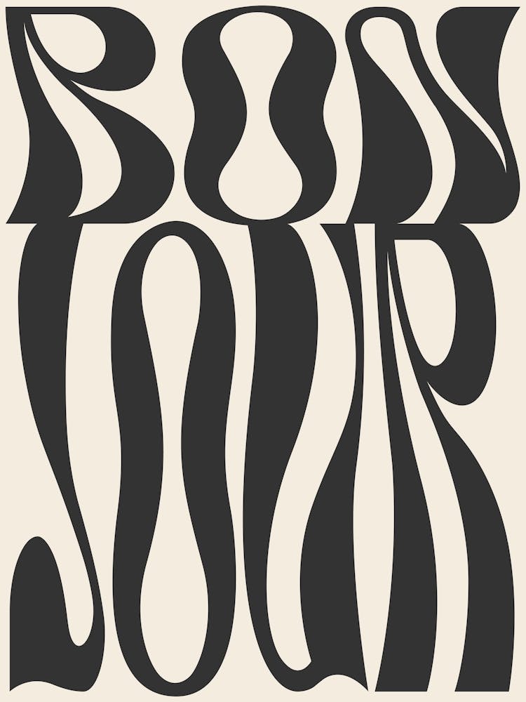 Retro Bonjour - Black